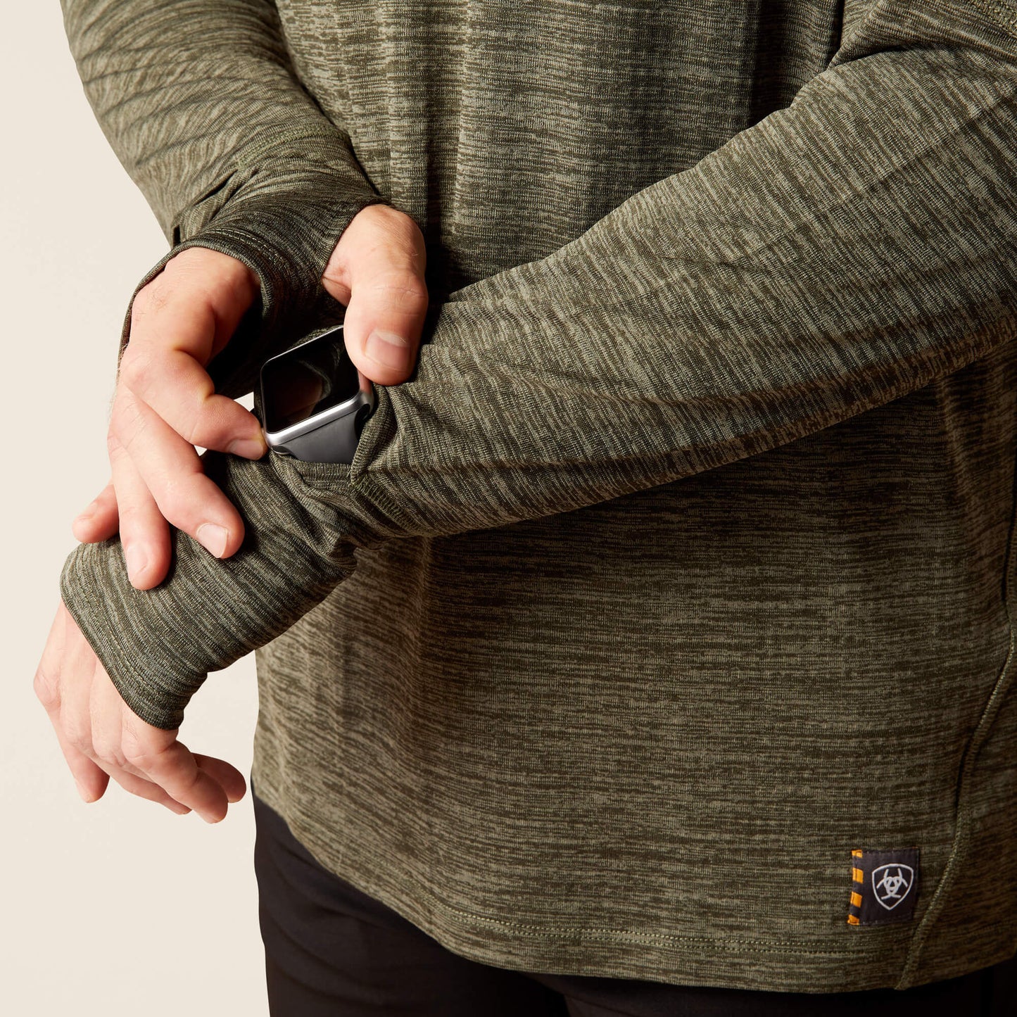 Ariat Rebar Gridwork Baselayer 1/4 Zip T-Shirt