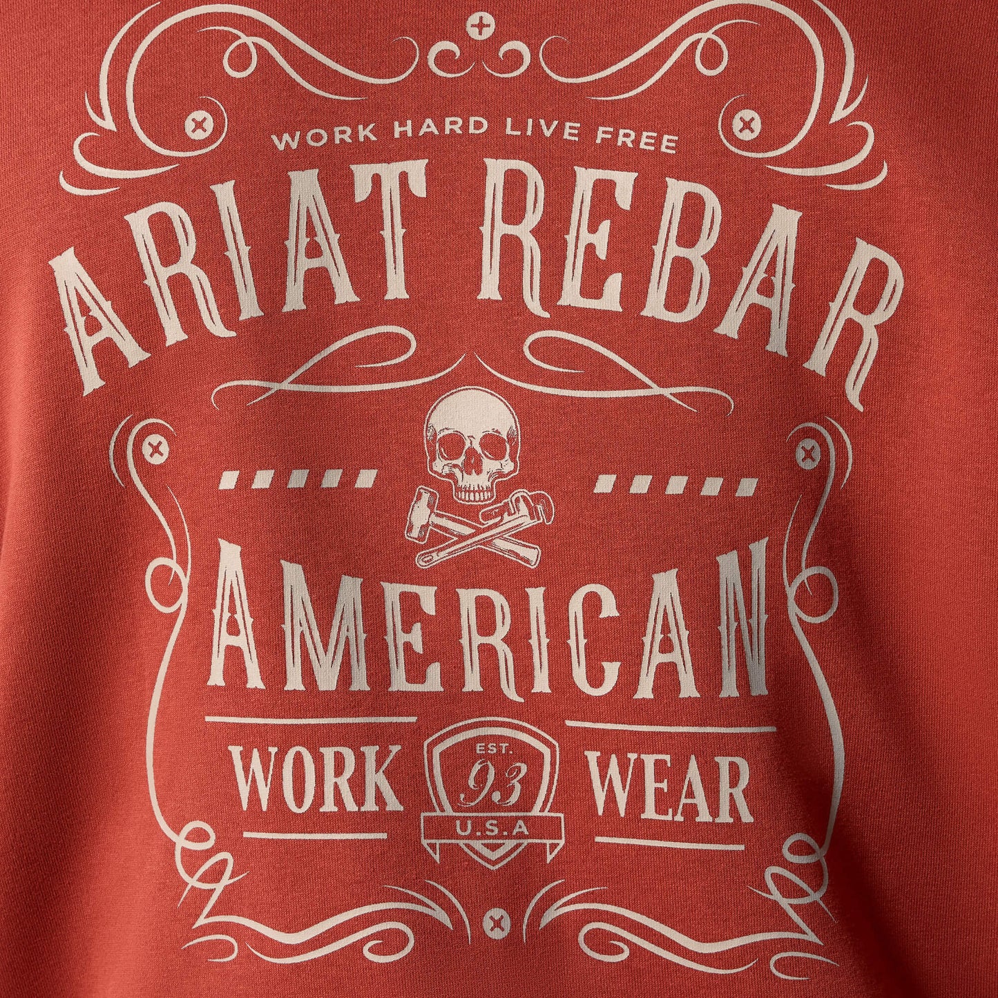 Ariat Rebar Lightweight Label Full Zip Hoodie