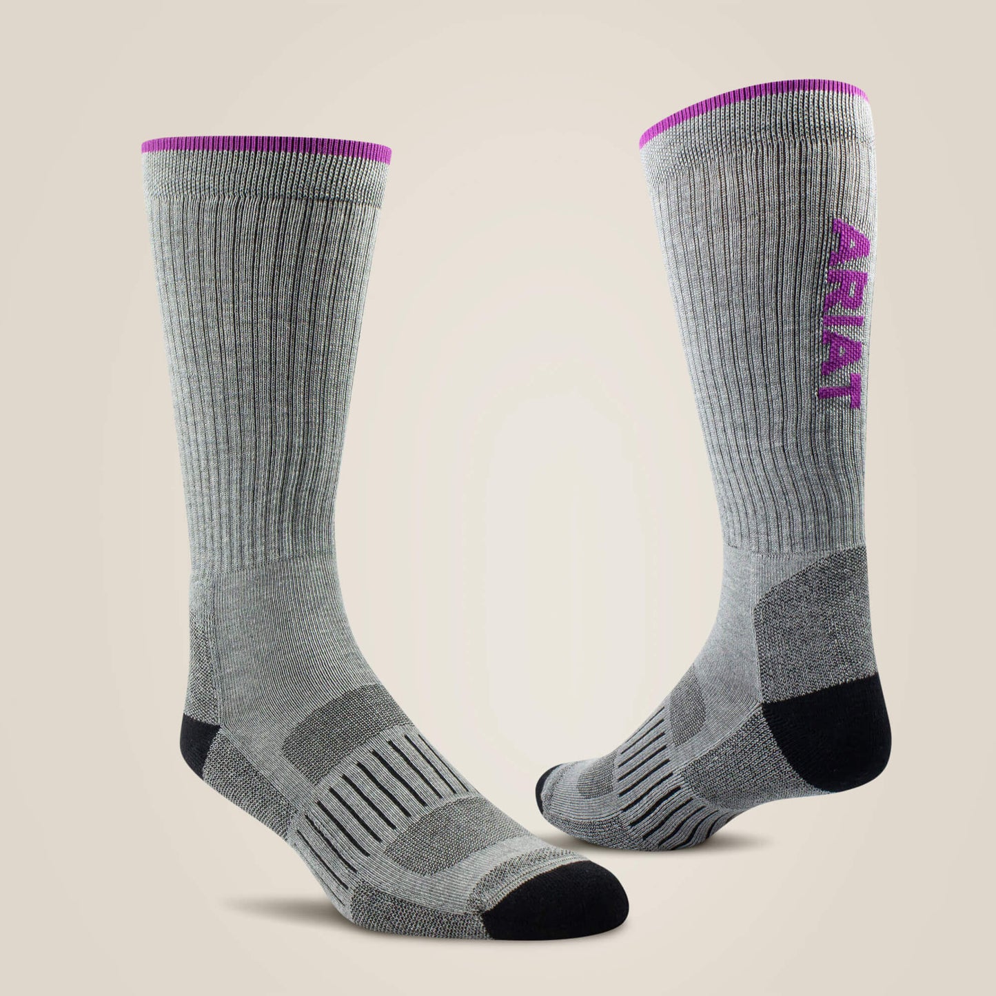 Ariat High Performance Crew Tek Work Sock 2 Pair Pack