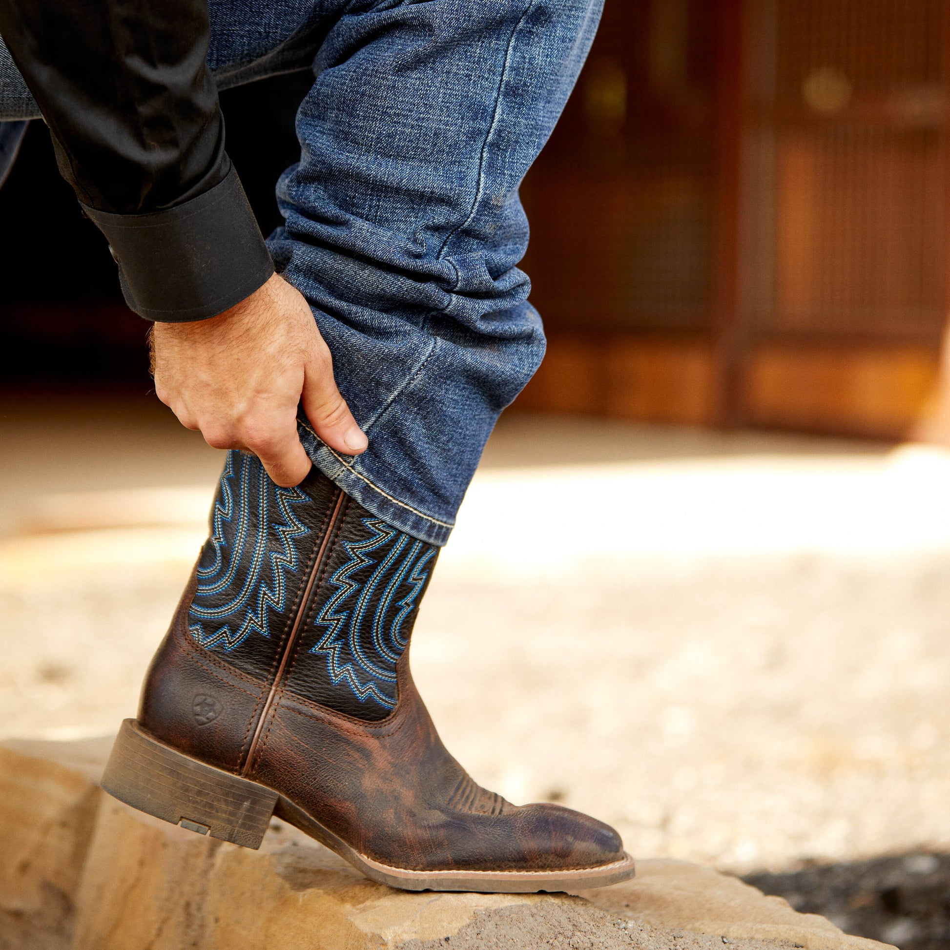 Ariat Sport Big Country Wide Square Toe Cowboy Boot