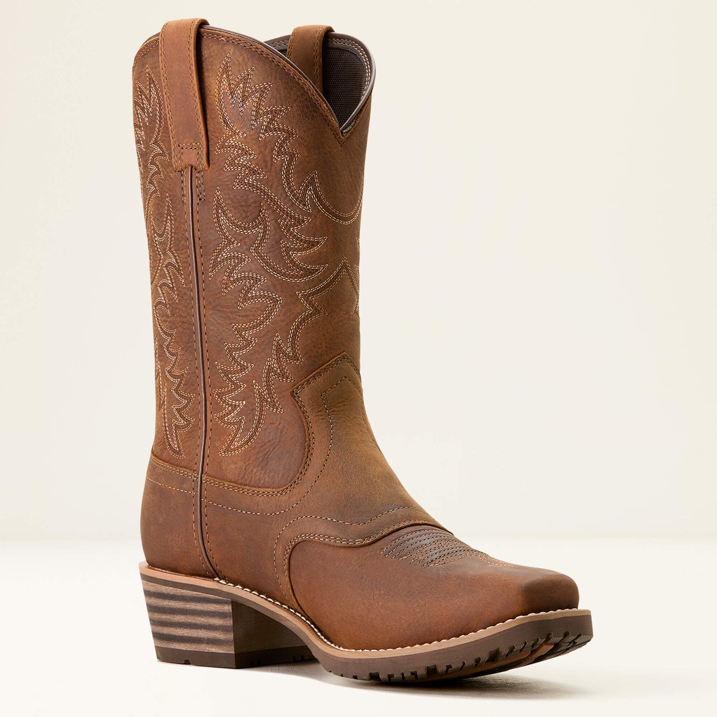 Ariat Hybrid Roughstock Square Toe Waterproof Cowboy Boot