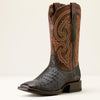 CHOCOLATE CAIMAN BELLY/CHESTNUT BROWN