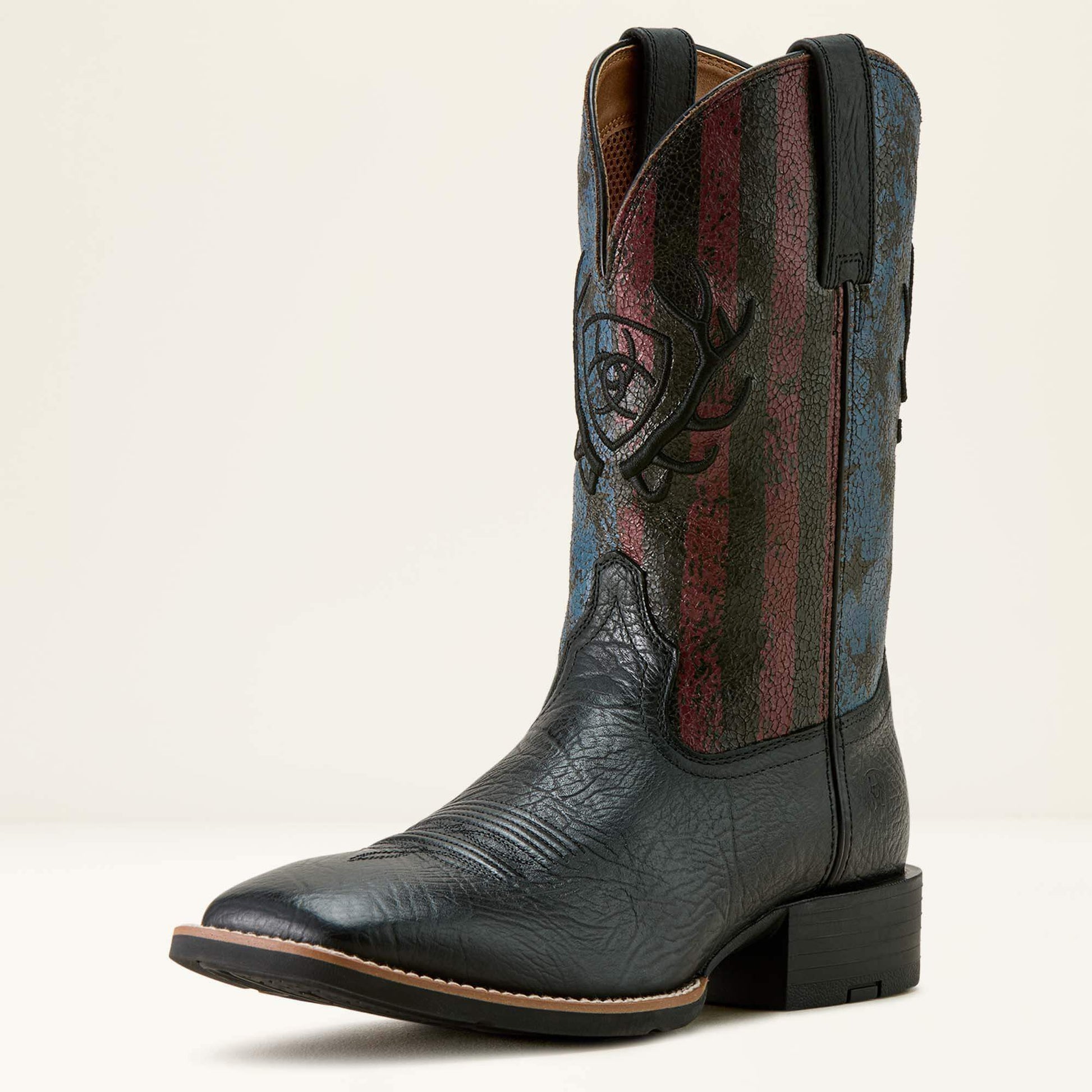 Ariat Sport Liberty Antler Wide Square Toe Cowboy Boot