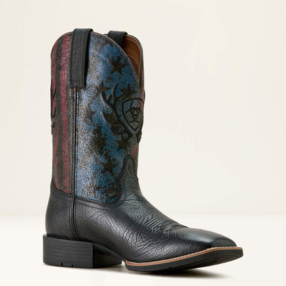 Ariat Sport Liberty Antler Wide Square Toe Cowboy Boot