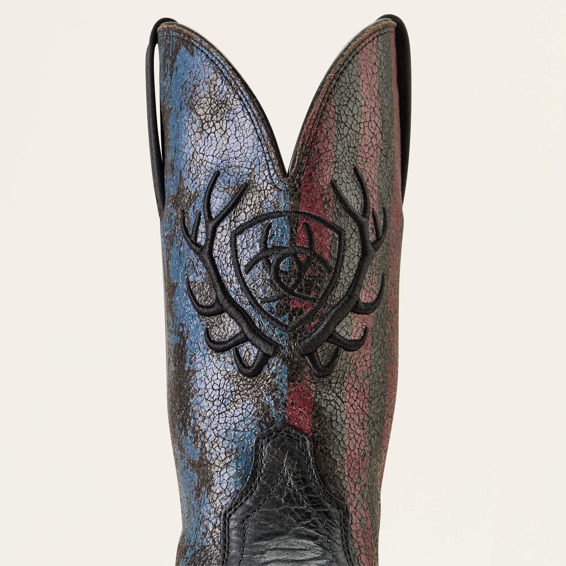 Ariat Sport Liberty Antler Wide Square Toe Cowboy Boot