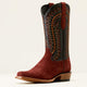 MAHOGANY ROUGHOUT/BLACK