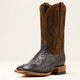 ESPRESSO FULL QUILL OSTRICH/TAN SUEDE