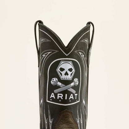 Ariat WorkHog XT Bolt Skull Waterproof Wide Square Toe Carbon Toe Work Boot