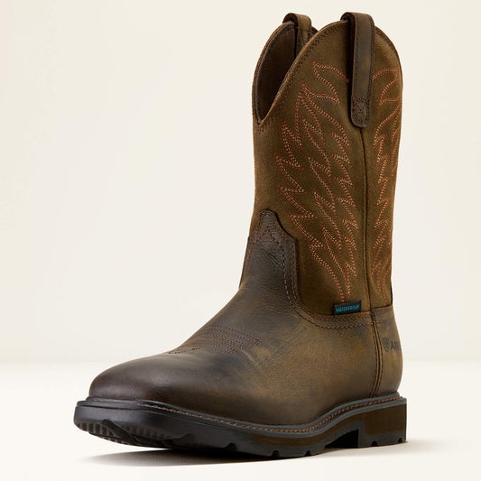 Ariat Groundbreaker Wide Square Toe Waterproof Work Boot