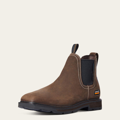 Ariat Groundbreaker Chelsea Wide Square Toe Waterproof Steel Toe Work Boot
