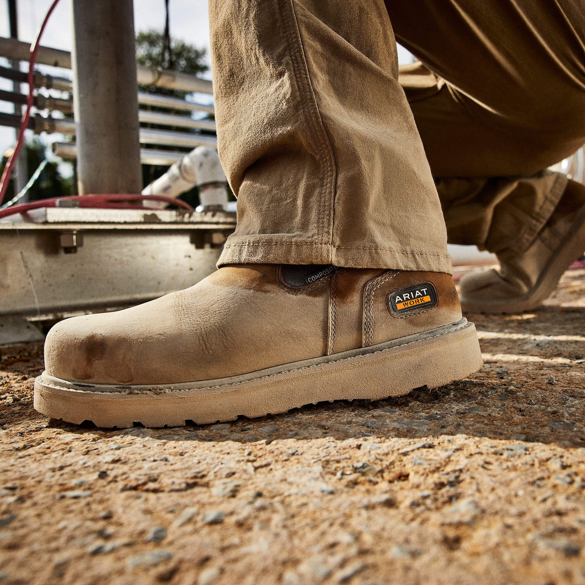 Ariat Rebar Wedge Chelsea Waterproof Composite Toe Work Boot