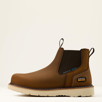 Ariat Rebar Wedge Chelsea Waterproof Composite Toe Work Boot