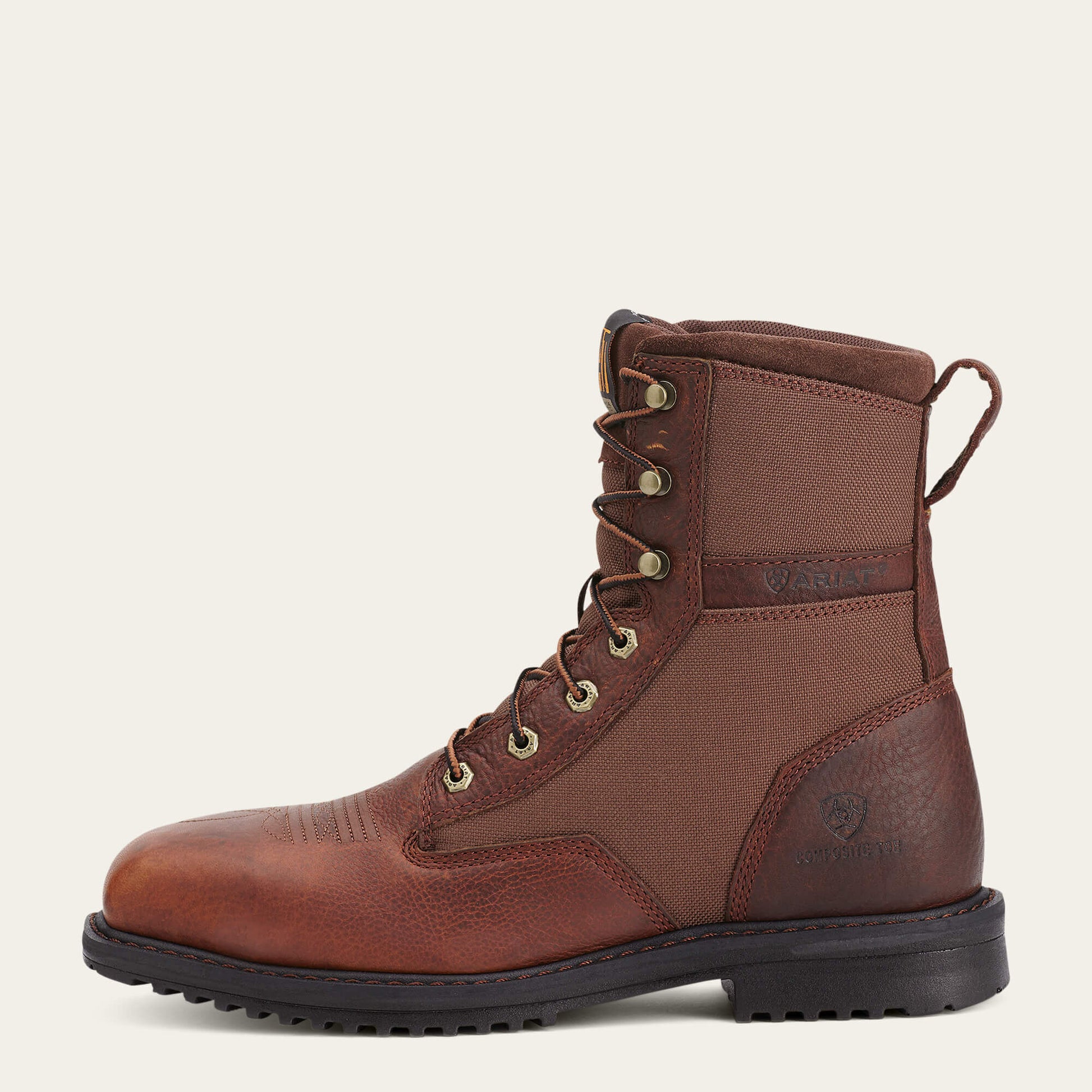 Ariat RigTek 8" Wide Square Toe Composite Toe Work Boot