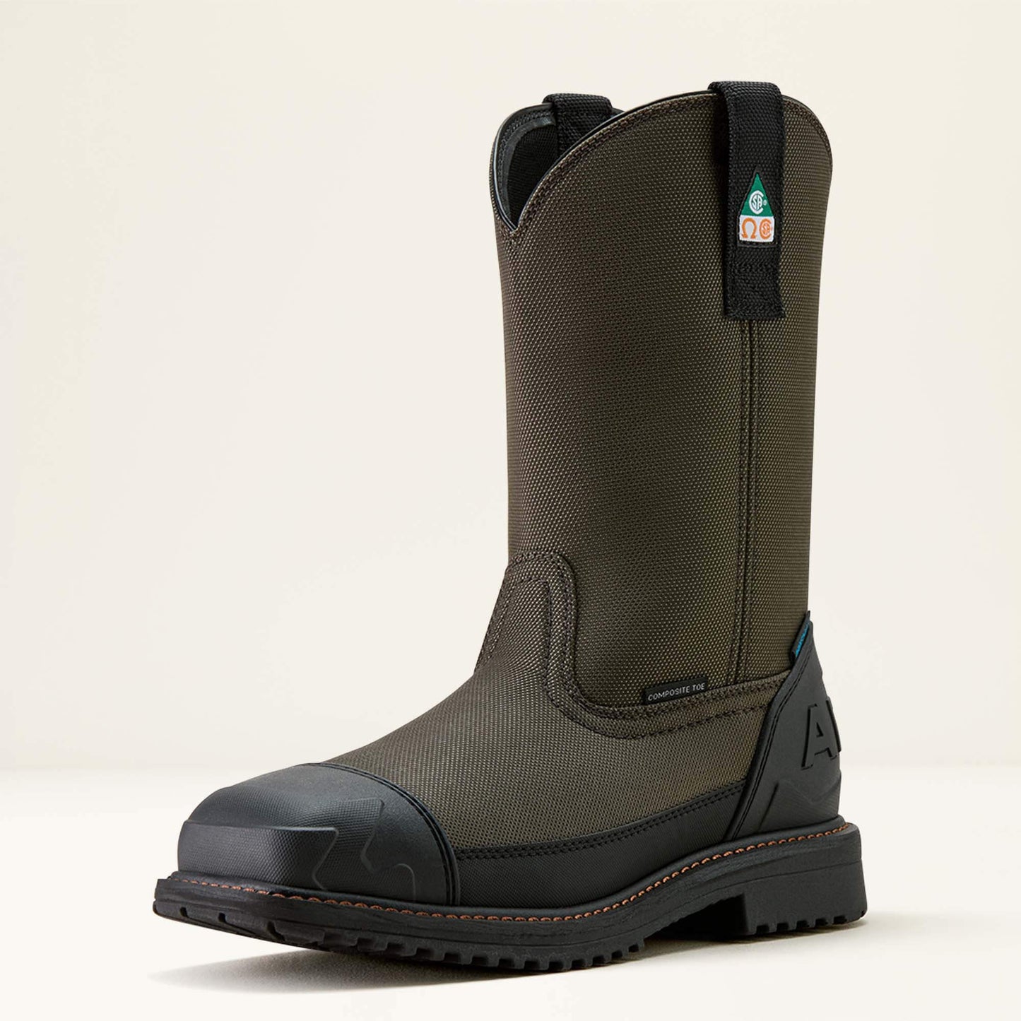 Ariat RigTEK Wildcat Pull-On CSA Waterproof Wide Square Toe Composite Toe Work Boot