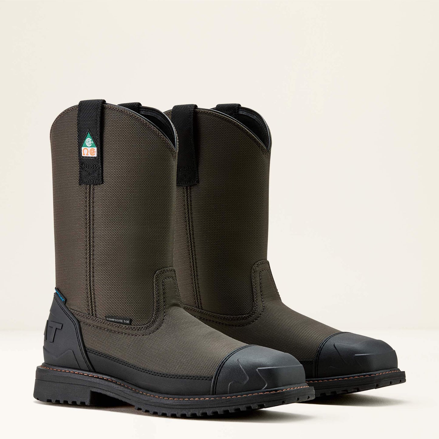 Ariat RigTEK Wildcat Pull-On CSA Waterproof Wide Square Toe Composite Toe Work Boot