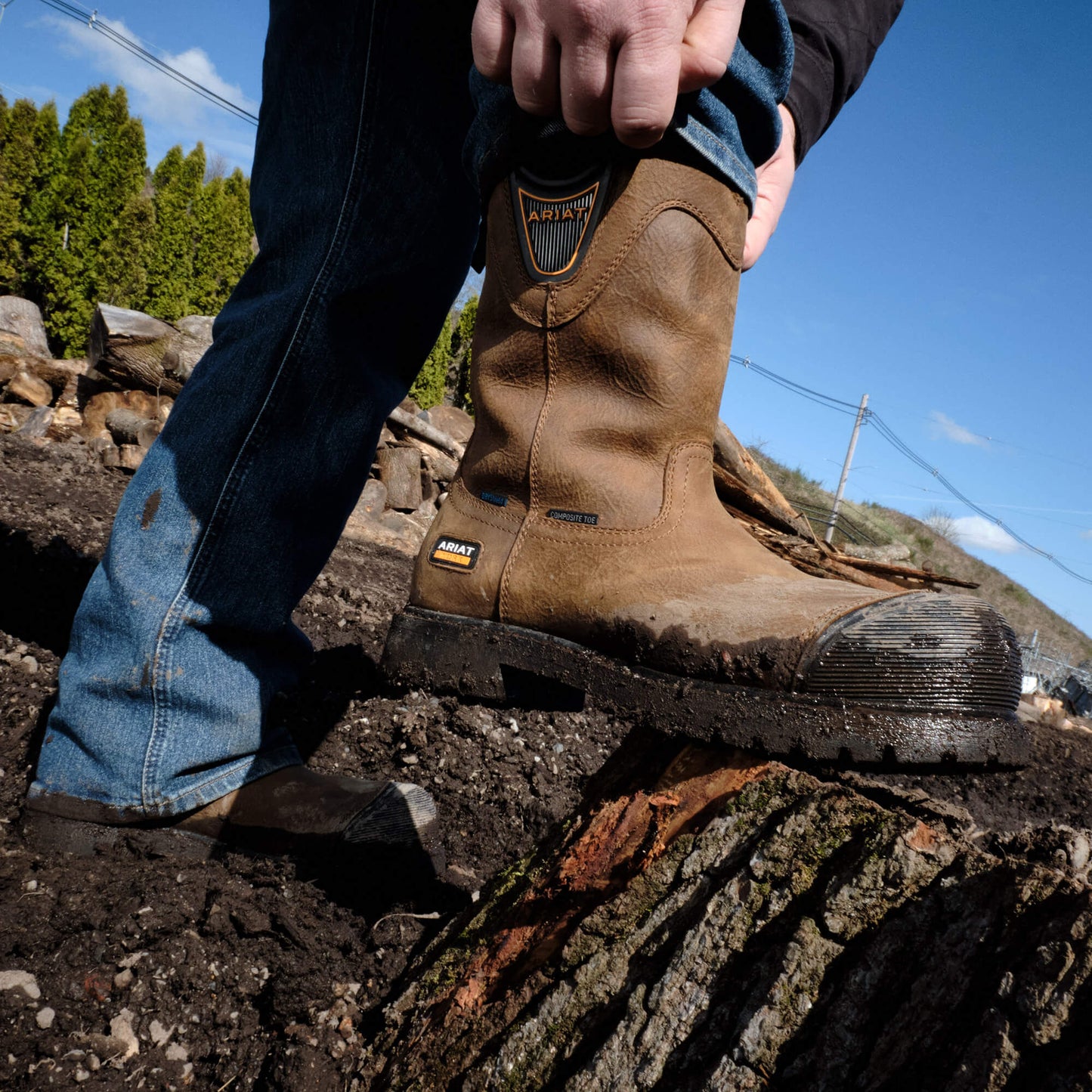 Ariat Longview Shock Shield Waterproof Composite Toe Work Boot