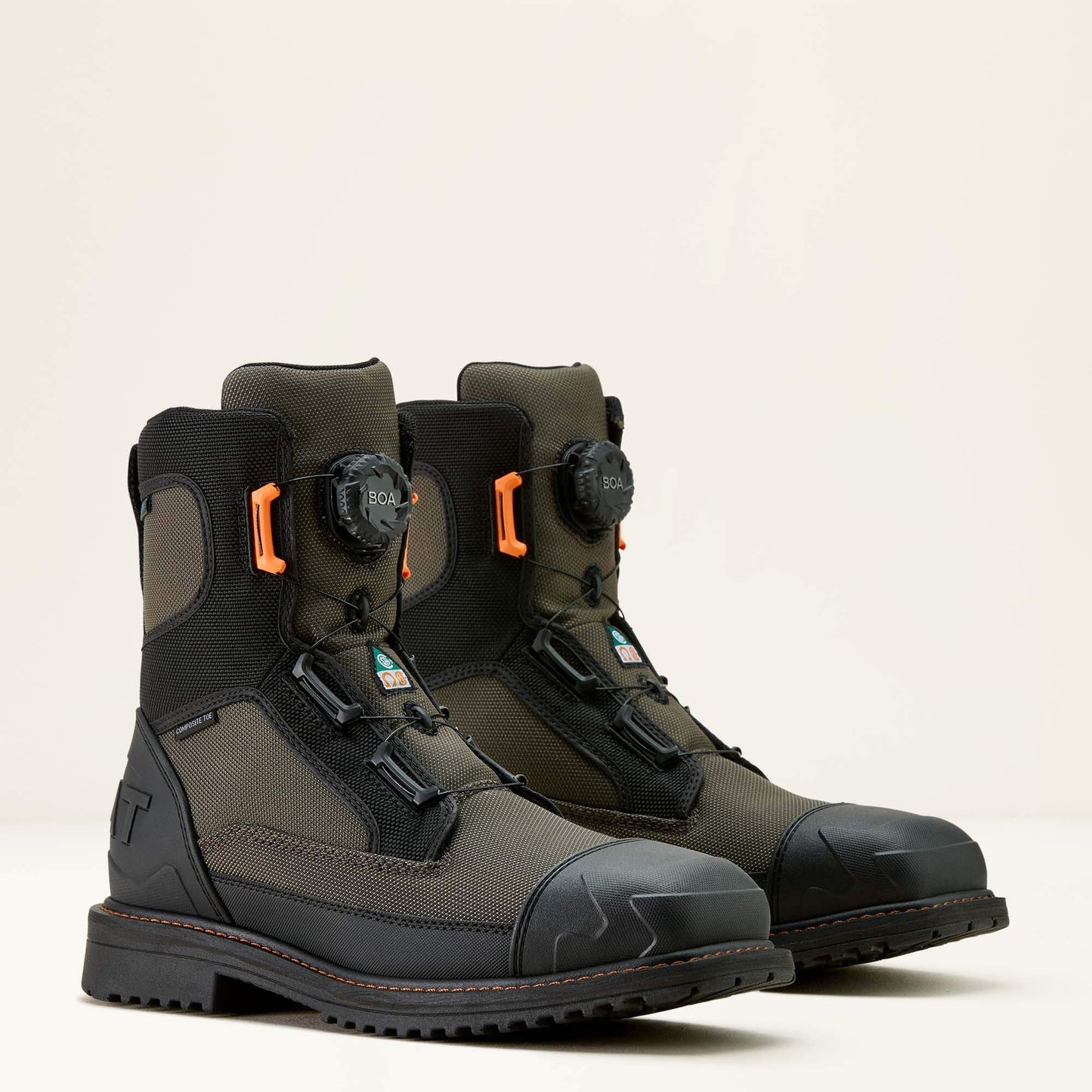 Ariat RigTEK Wildcat BOA 8" CSA Waterproof Wide Square Toe Composite Toe Work Boot
