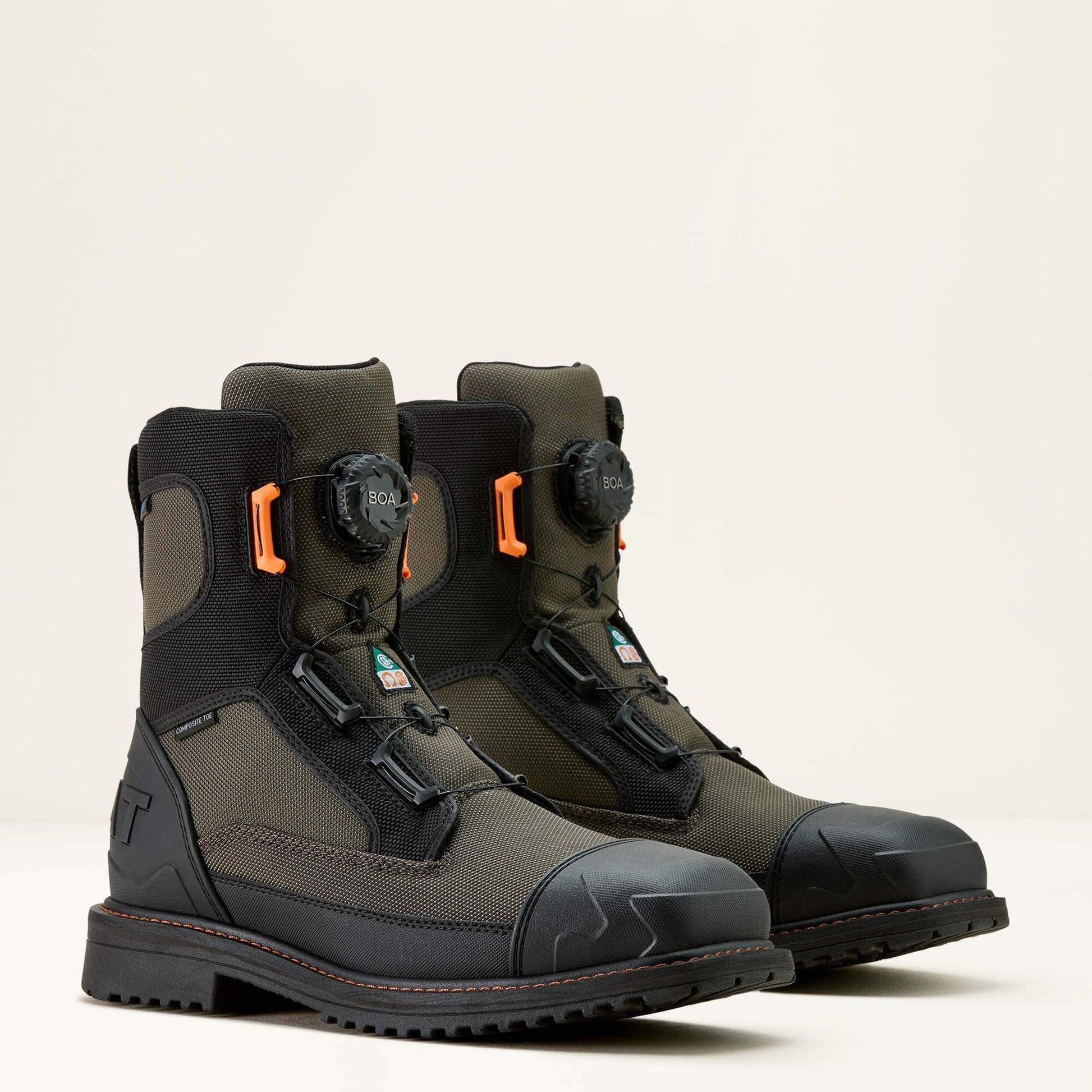 Ariat RigTEK Wildcat BOA 8" CSA Waterproof Wide Square Toe Composite Toe Work Boot