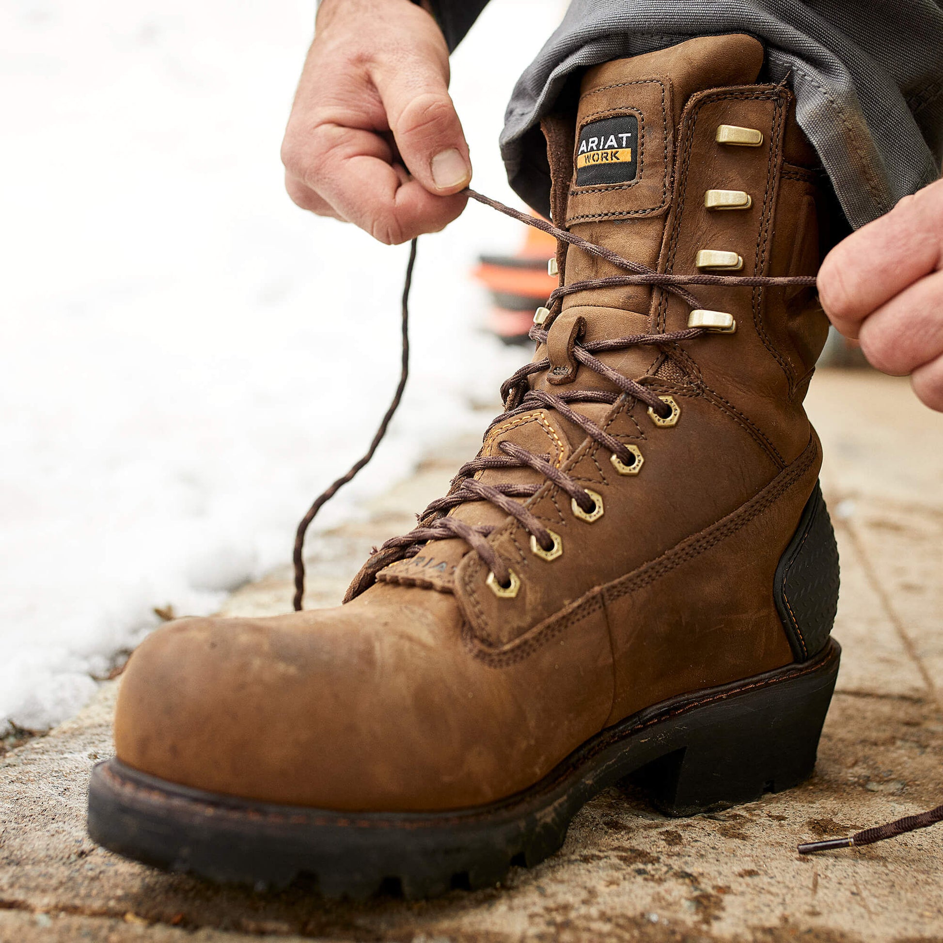 Ariat Powerline 8" 400G Waterproof 400g Composite Toe Work Boot
