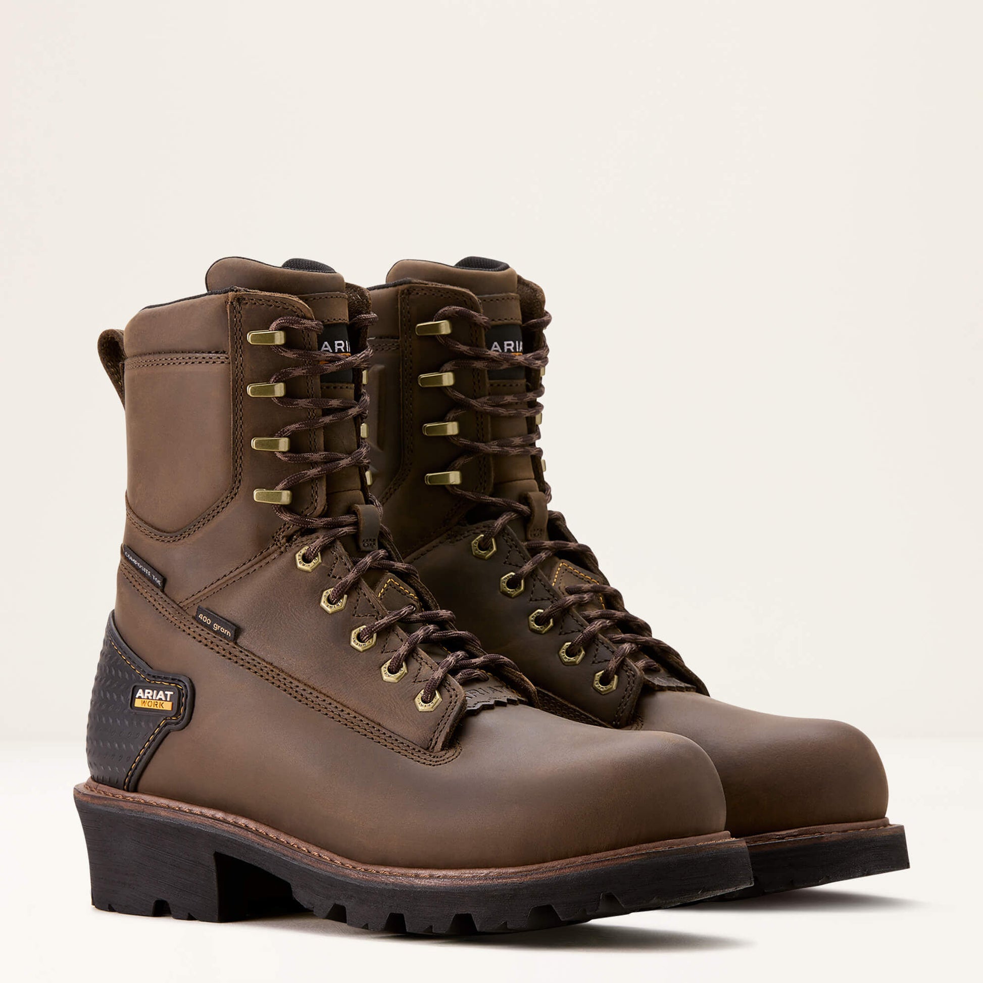 Ariat Powerline 8" 400G Waterproof 400g Composite Toe Work Boot