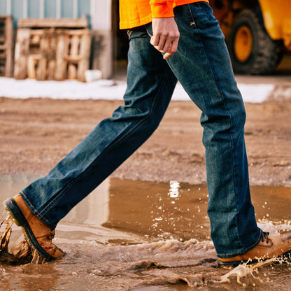 Ariat Men's Low Rise, Bootcut Work Pants - Rebar Denim