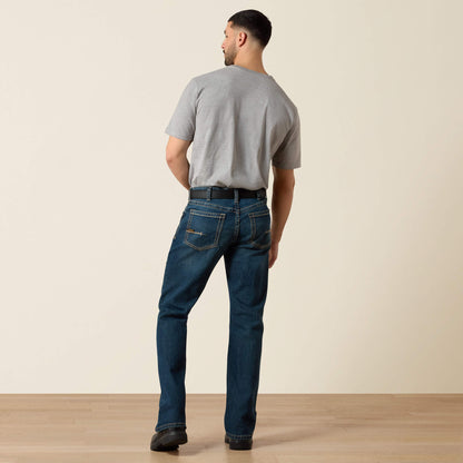 Ariat Men's Low Rise, Bootcut Work Pants - Rebar Denim