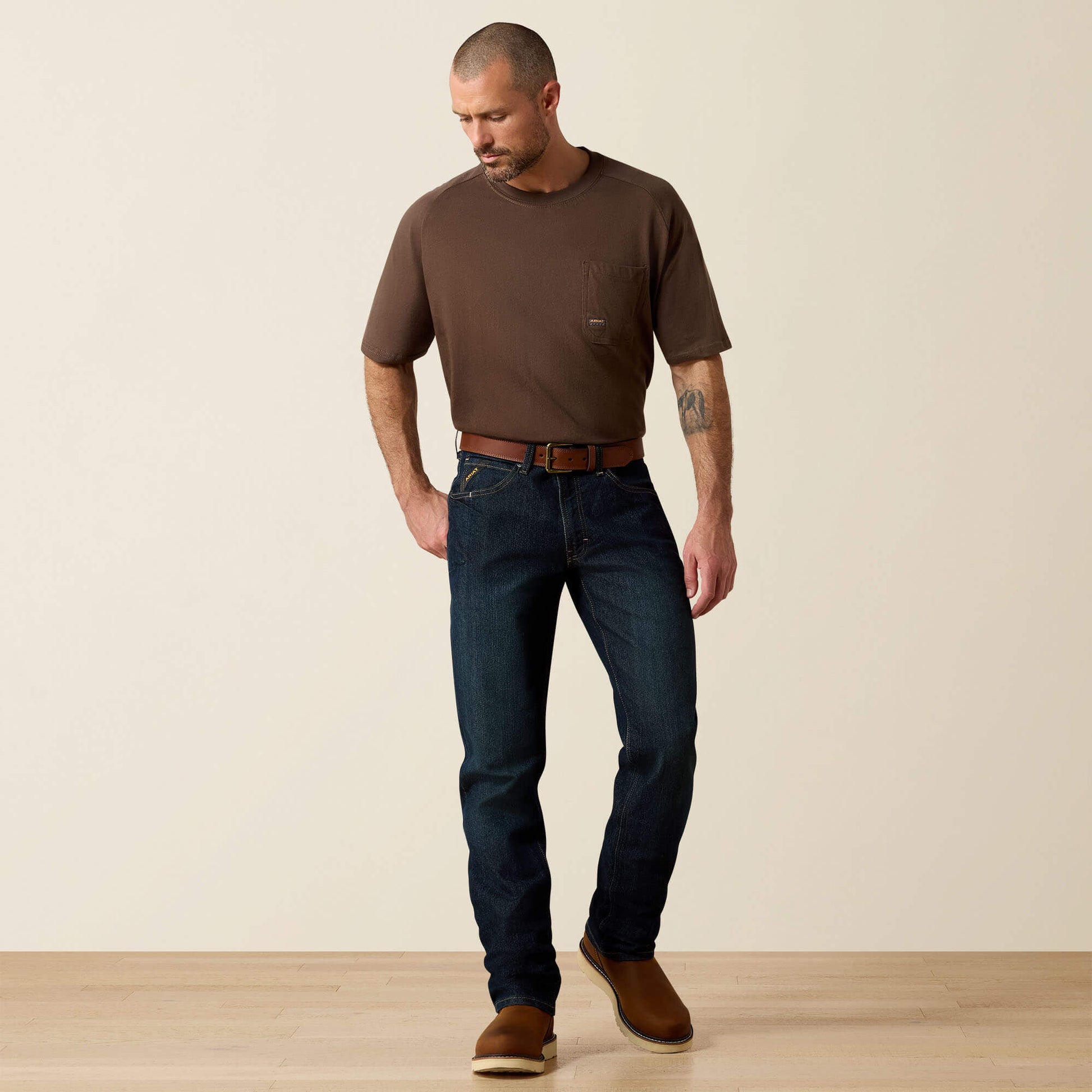 Ariat Rebar M4 Relaxed DuraStretch Basic Stackable Straight Leg Jean