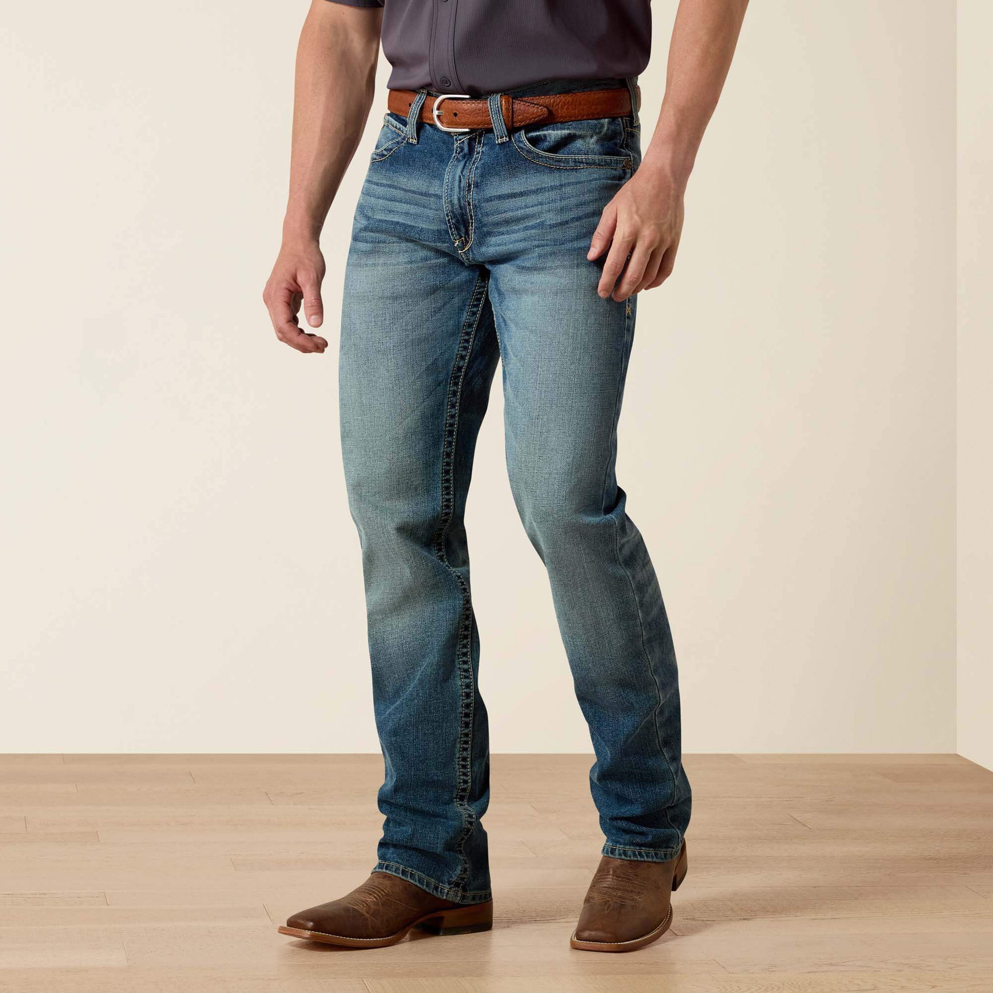 Ariat M4 Low Rise Stretch Shoreway Stackable Straight Leg Jean