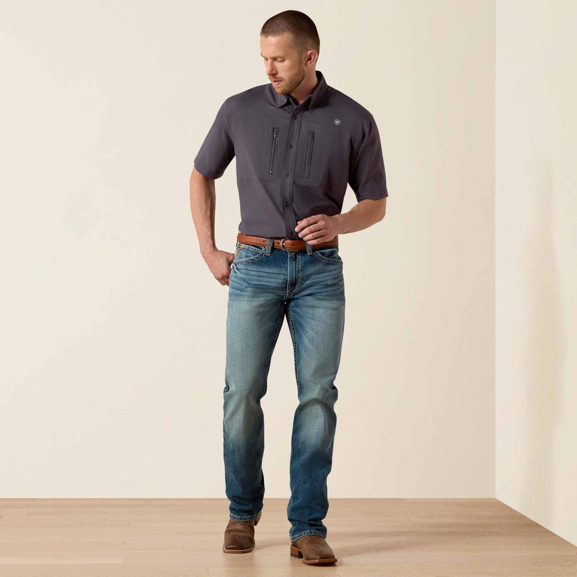 Ariat M4 Low Rise Stretch Shoreway Stackable Straight Leg Jean