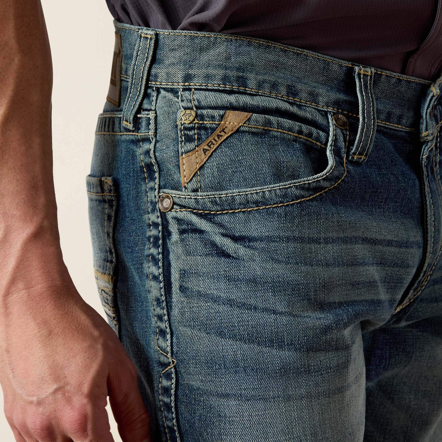 Ariat M4 Low Rise Stretch Shoreway Stackable Straight Leg Jean