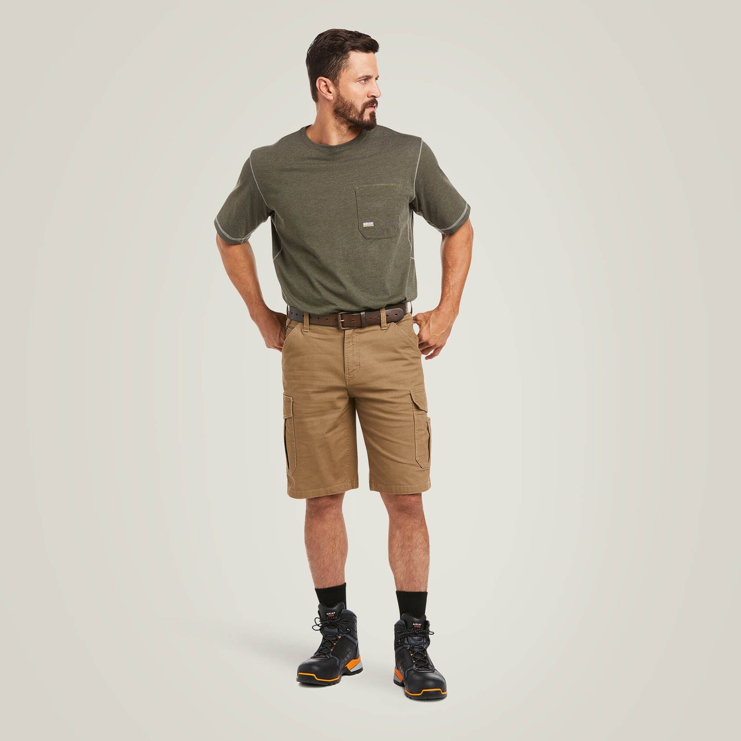 Ariat Rebar DuraStretch Made Tough Cargo 11" Short