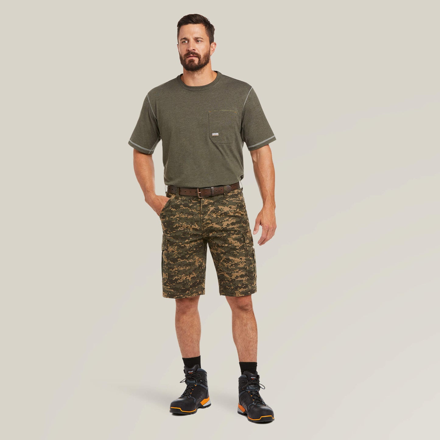 Ariat Rebar DuraStretch Made Tough Cargo 11" Short