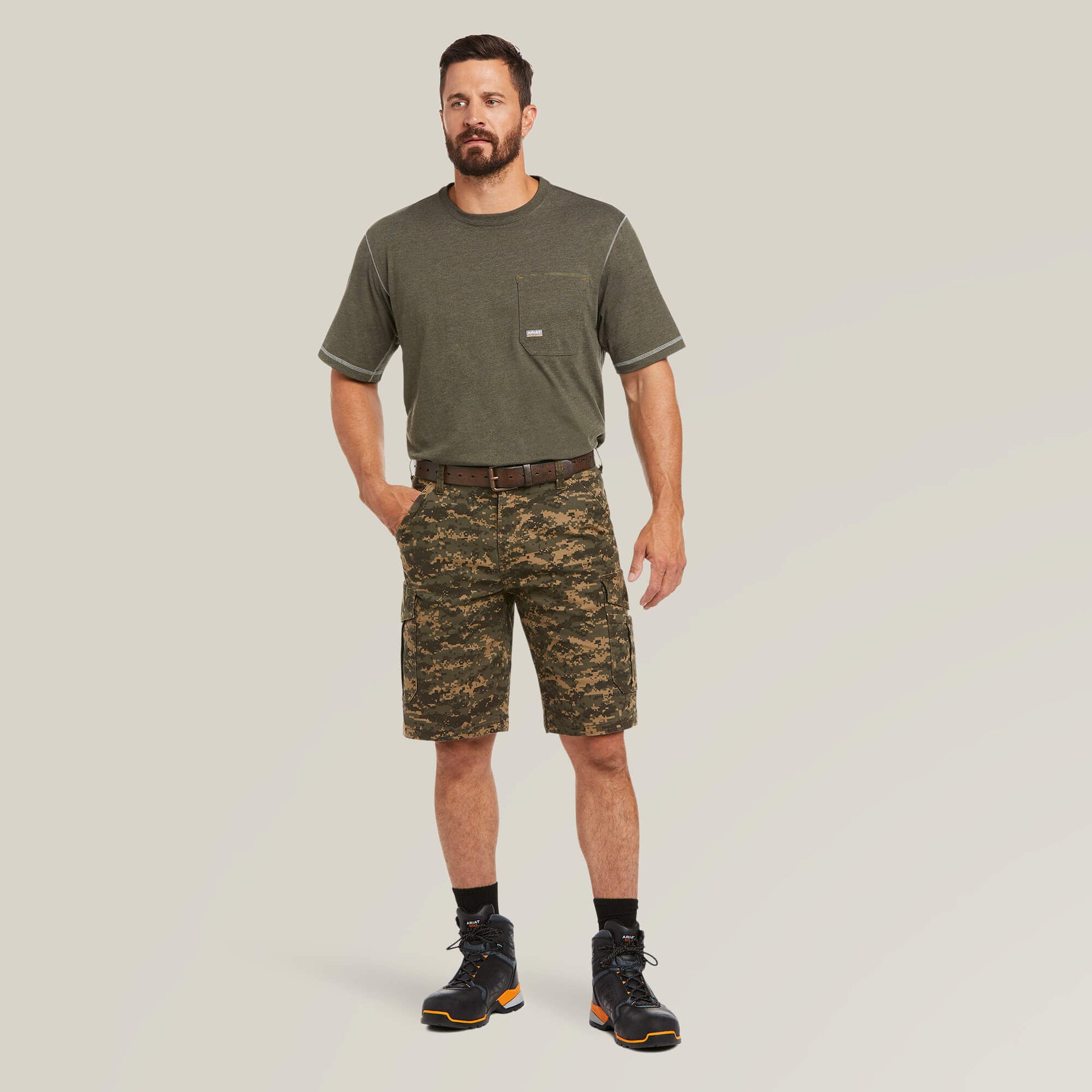Ariat Rebar DuraStretch Made Tough Cargo 11" Short