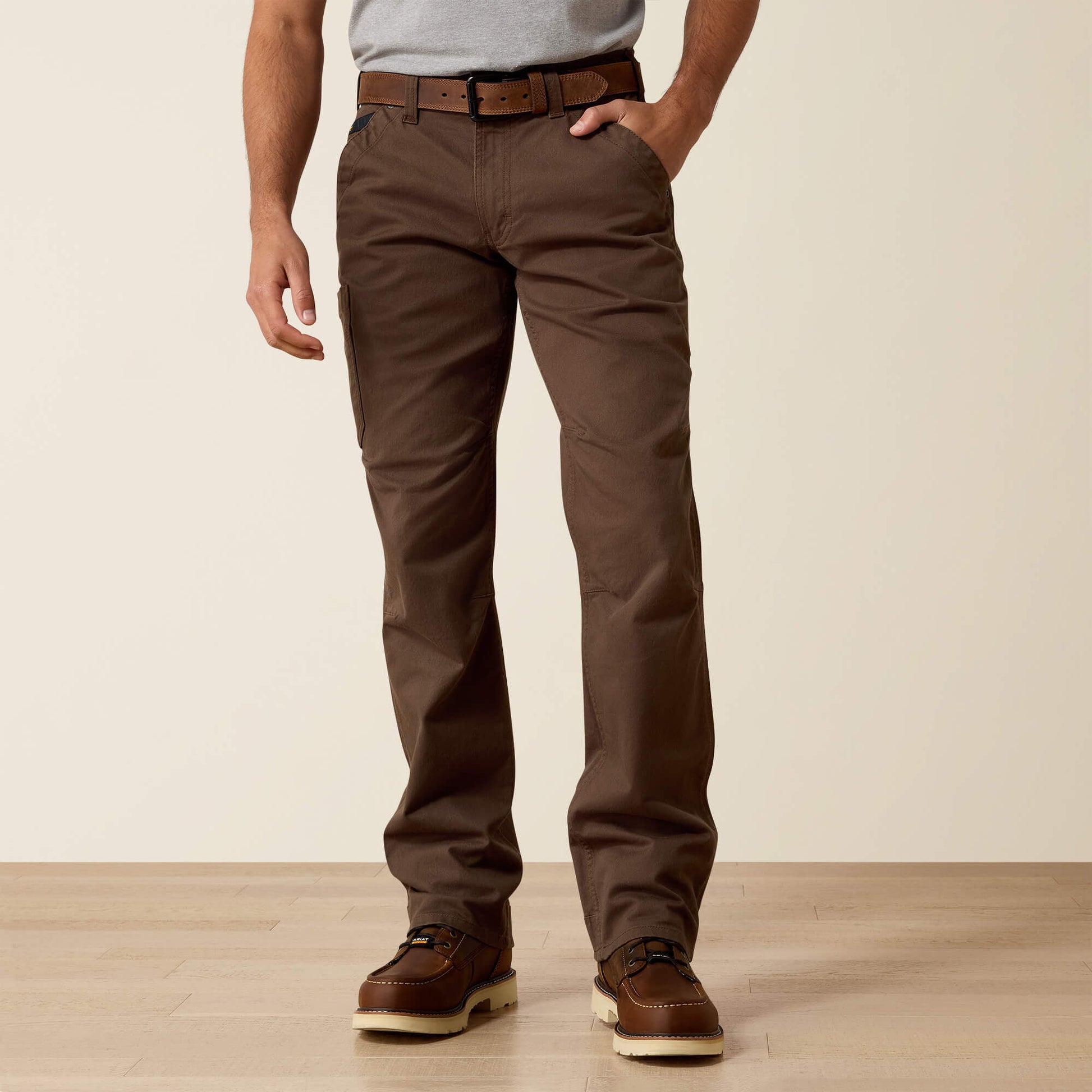 Ariat Rebar M5 Straight DuraStretch Washed Twill Dungaree Straight Leg Pant