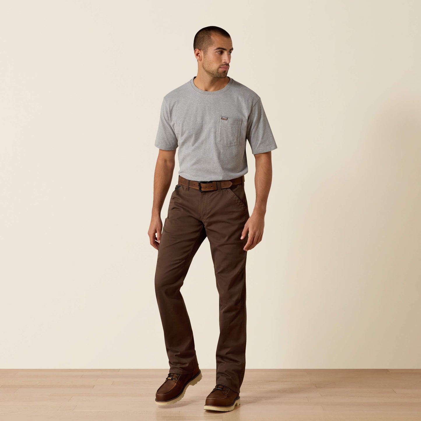Ariat Rebar M5 Straight DuraStretch Washed Twill Dungaree Straight Leg Pant