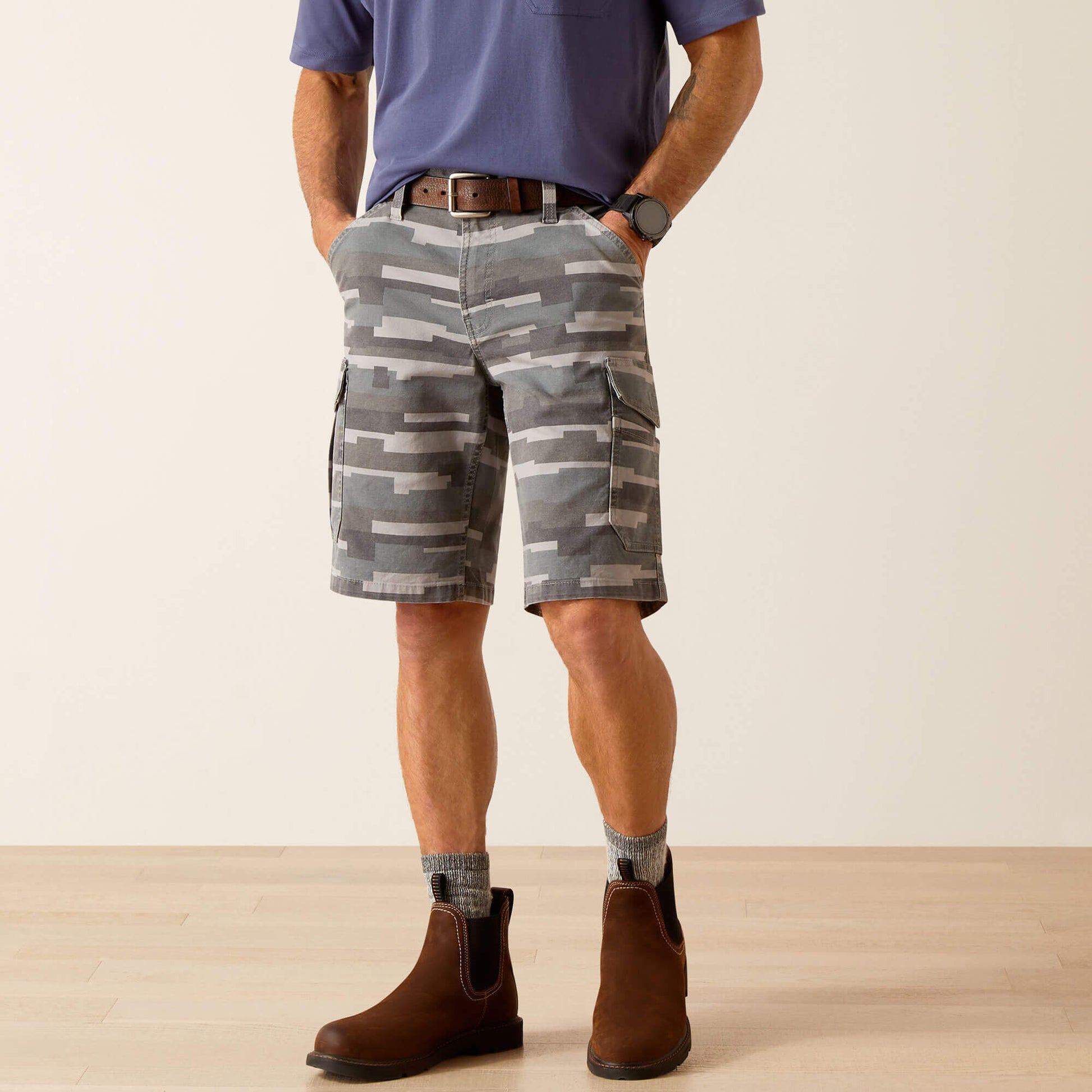 Ariat Rebar DuraStretch Made Tough Cargo 11" Short