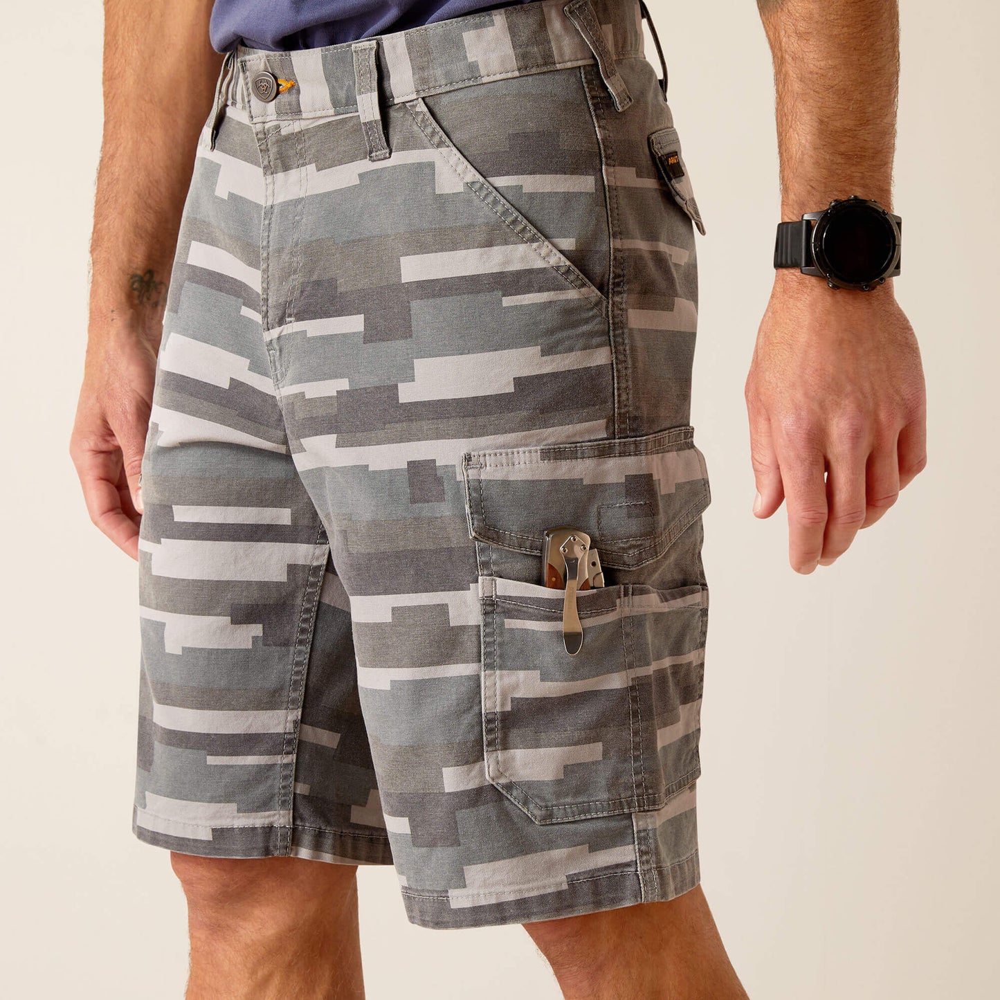 Ariat Rebar DuraStretch Made Tough Cargo 11" Short