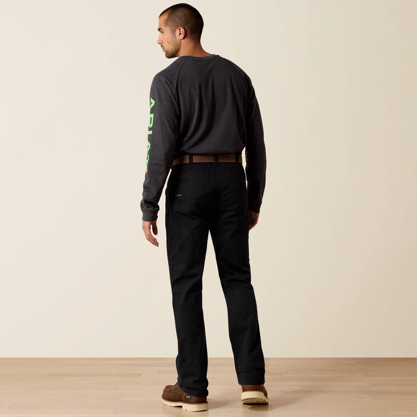 Ariat Rebar M5 Straight DuraStretch Washed Twill Dungaree Straight Leg Pant