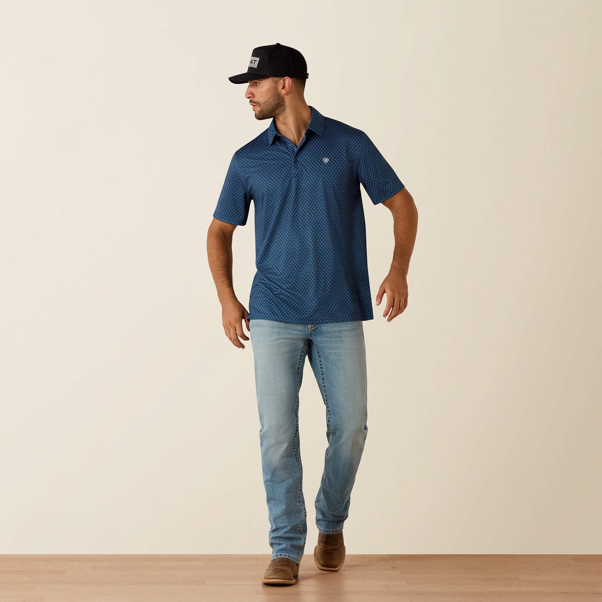 Ariat All Over Print Classic Fit Polo