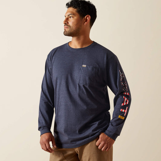 Ariat Rebar Cotton Strong Standard Logo Pocket T-Shirt