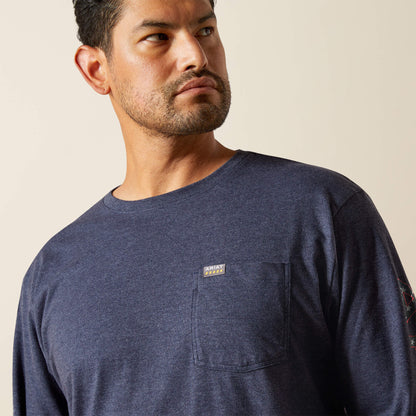 Ariat Rebar Cotton Strong Standard Logo Pocket T-Shirt