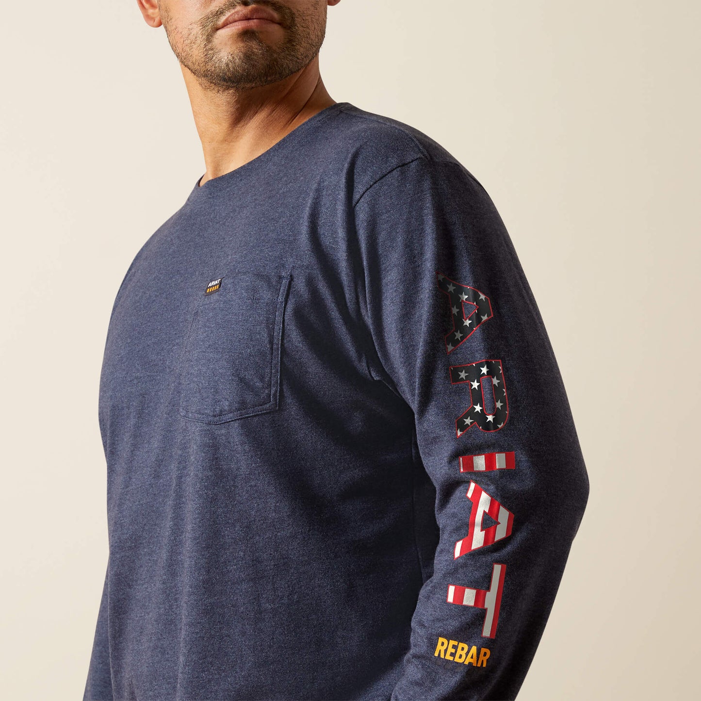 Ariat Rebar Cotton Strong Standard Logo Pocket T-Shirt
