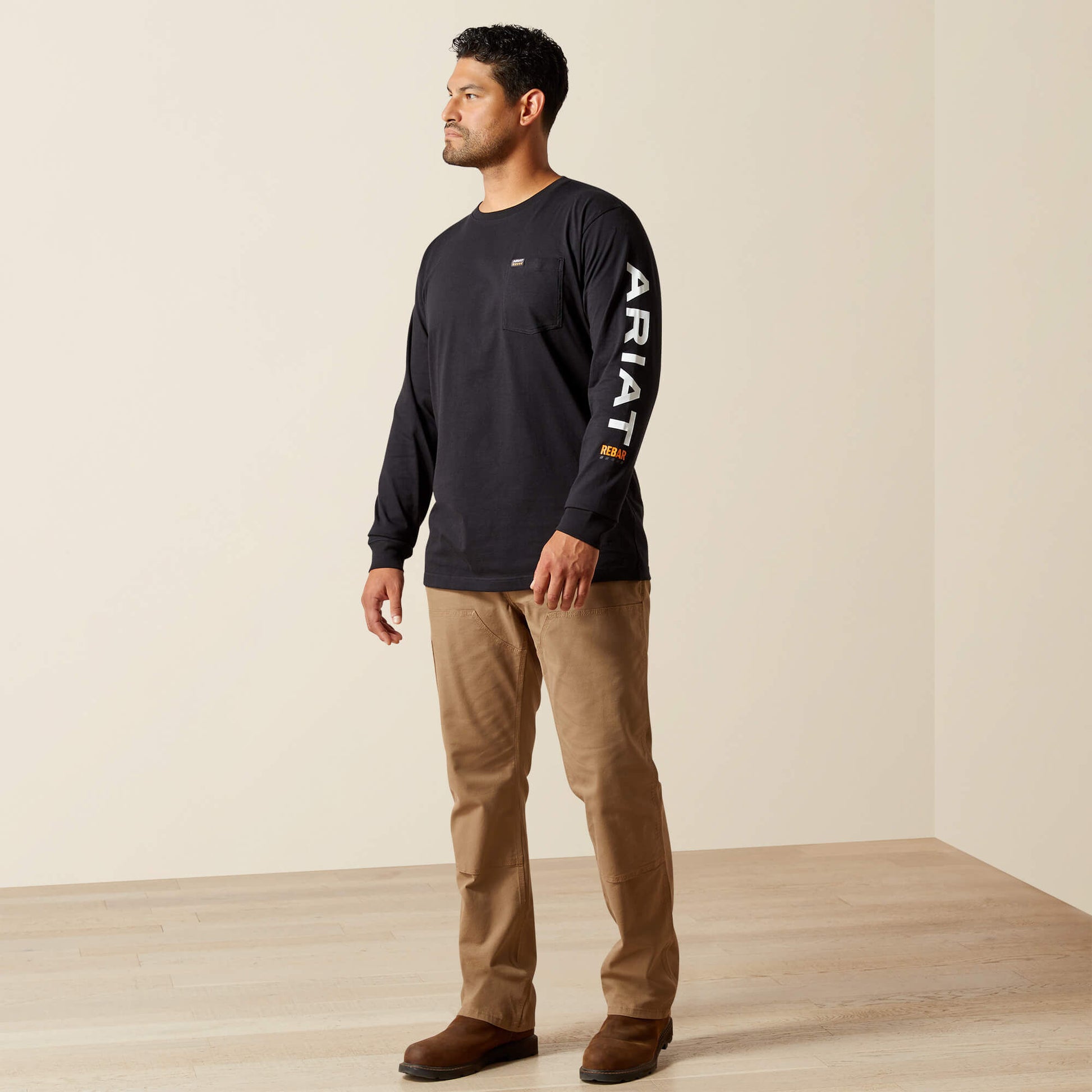 Ariat Rebar Cotton Strong Standard Logo Pocket T-Shirt