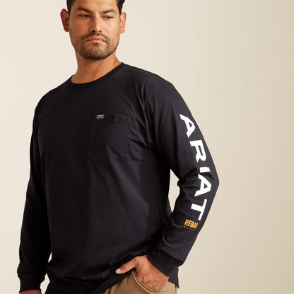 Ariat Rebar Cotton Strong Standard Logo Pocket T-Shirt