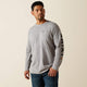HEATHER GREY/BLACK