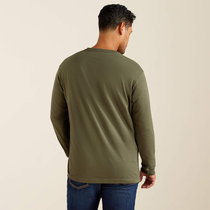 Ariat Rebar Cotton Strong Standard Logo Pocket T-Shirt