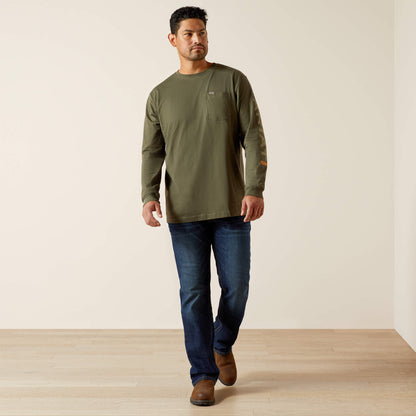 Ariat Rebar Cotton Strong Standard Logo Pocket T-Shirt