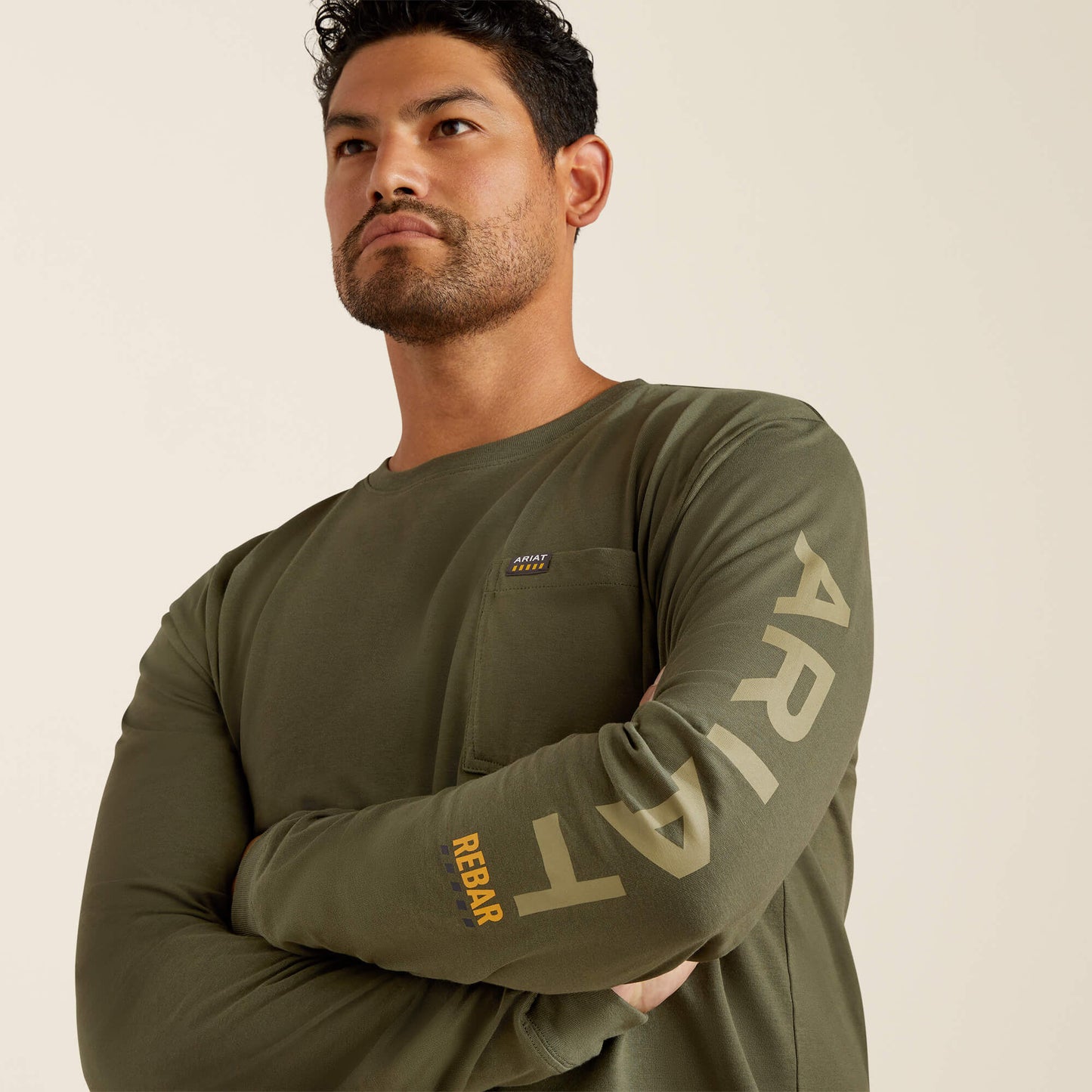 Ariat Rebar Cotton Strong Standard Logo Pocket T-Shirt