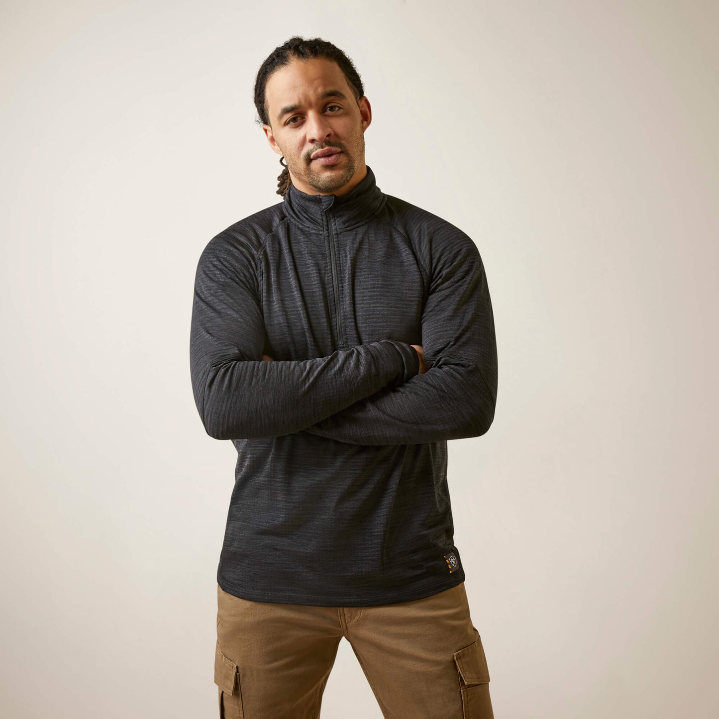 Ariat Rebar Gridwork Baselayer 1/4 Zip T-Shirt