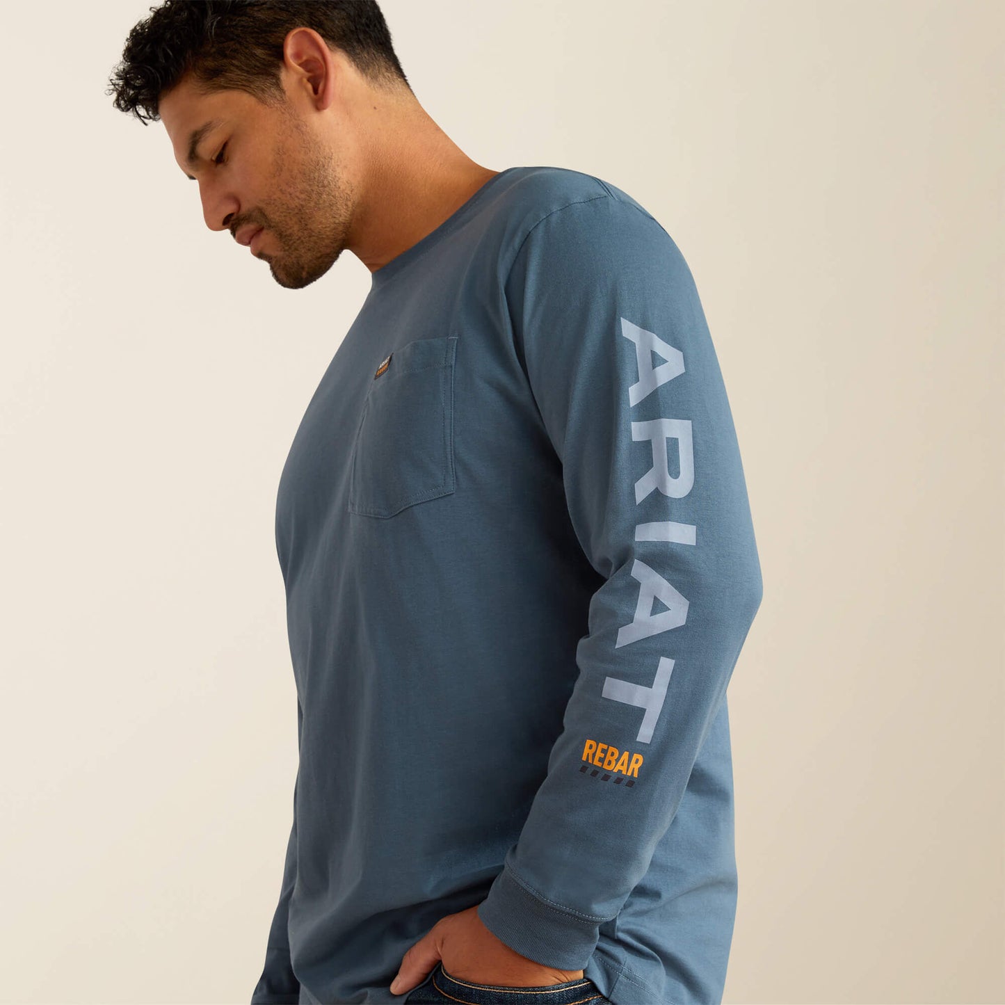 Ariat Rebar Cotton Strong Standard Logo Pocket T-Shirt